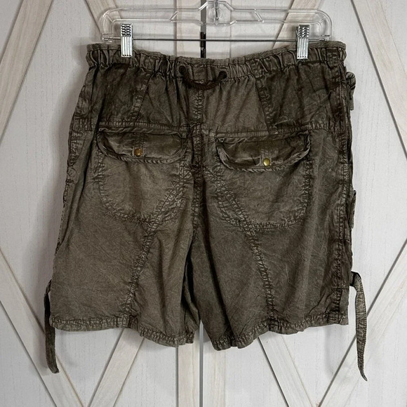 Free People Moon Bay Parachute Shorts in Army - Picture 5 of 8
